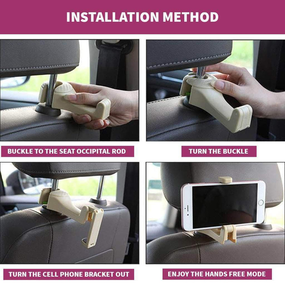 Car Headrest Phone Holder