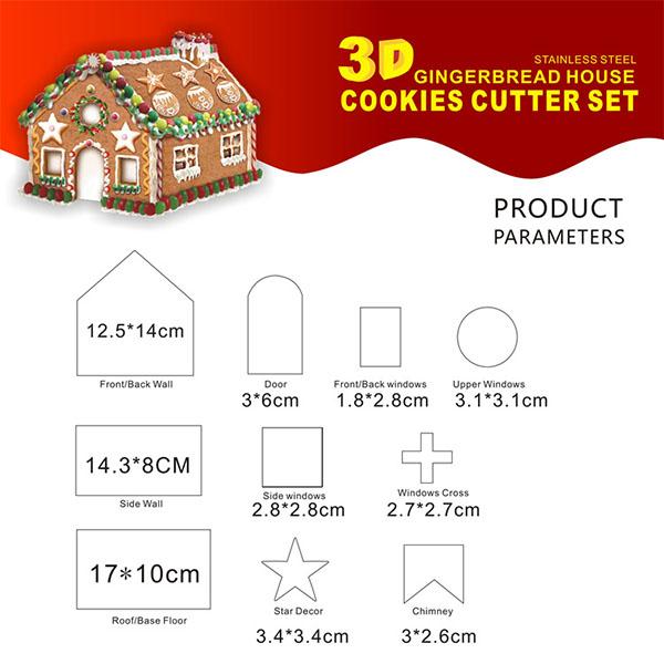 Christmas 3D Cookie Mold Set