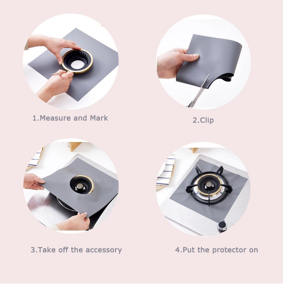 Reusable Gas Stove Protectors (Set of 4)