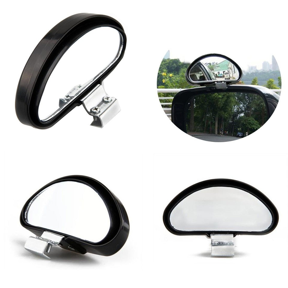 Car Rearview Auxiliary Mirror Coach Reversing Adjustable Wide Angle View Blind Spot Back Mirror